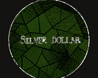 cover image for the game Silver Dollar, featuring the game name over a green circle.